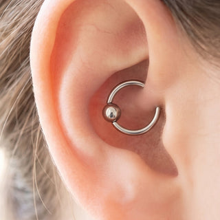 Silver Conch Piercing – selection on linen