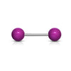 Barbell Acryl Einfarbig Kugel