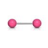 Barbell Acryl Einfarbig Kugel