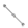 Industrial Barbell Crown Zirconia