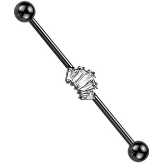 Industrial Barbell Crown Zirconia