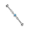 Industrial Barbell 3 Runde Zirkonia