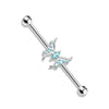 Industrial Barbell Schmetterling Zirkonia