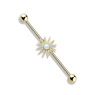 Industrial Barbell Sonne Zirkonia