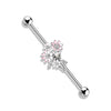 Industrial Barbell Blumenstrauß Zirkonia