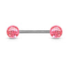 Barbell Acryl Glitzer Kugel
