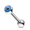 Zungenpiercing Kugel Auge