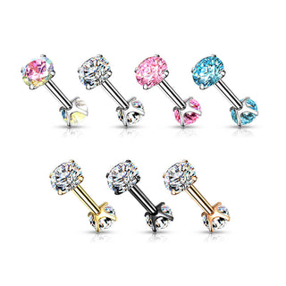 Barbell Ball 2 Zirconia Internally Threaded