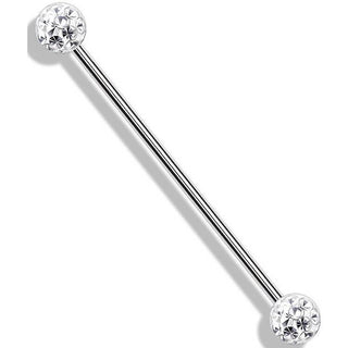 Industrial Barbell Kugel Glitzer Innengewinde