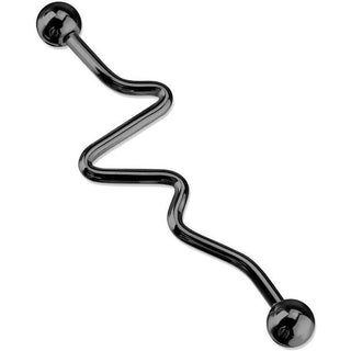Industrial Barbell Zick Zack PVD