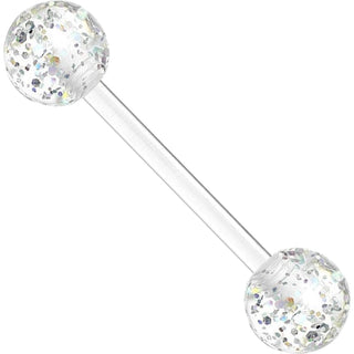 Barbell Acryl Ultra Glitzer Kugel 