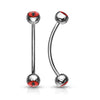 Curved Barbell Kugel Auge