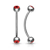 Curved Barbell Kugel Auge