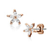Ohrstecker Blume Zirkonia