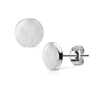 Ohrstecker Rund Flach