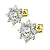 Ohrstecker Blume Zirkonia