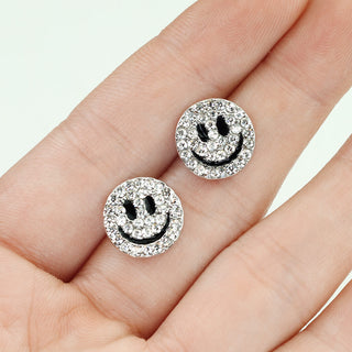 Ohrstecker Smiley Zirkonia