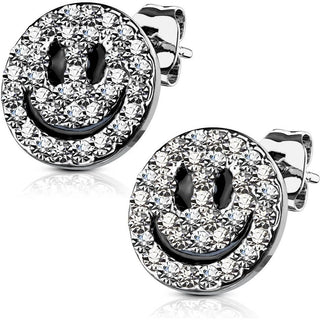 Ohrstecker Smiley Zirkonia