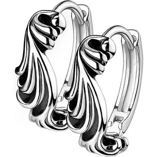Ohrring Wellen Silber Clicker