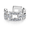 Earcuff Ear Cuff Quadrat Zirkonia Biegbar