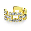 Earcuff Ear Cuff Quadrat Zirkonia Biegbar