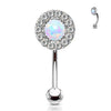 Augenbrauenpiercing Opal Zirkonia
