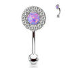 Augenbrauenpiercing Opal Zirkonia