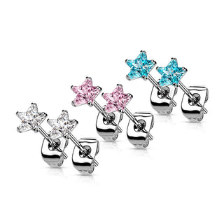 Silver 925 Star Silver Zirconia