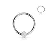 Solid Gold 14 Carat Ring Zirconia Bendable