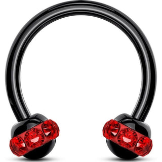 Horseshoe Black Ball Zirconia