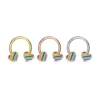 Horseshoe Heart Rainbow