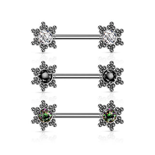Nippelpiercing Stern Zirkonia Push-In