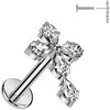 Labret cross zirconia Push-In