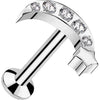 Labret moon star Push-In