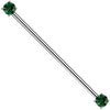 Titan Industrial Barbell Krappenfassung Zirkonia Push-In