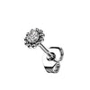 Titanium Flower Zirconia Silver