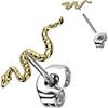 Titanium Stud Earring Snake
