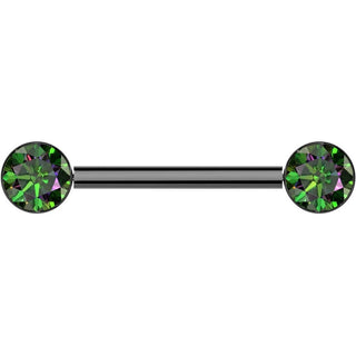 Titan Nippelpiercing Zargenfassung Zirkonia Push-In