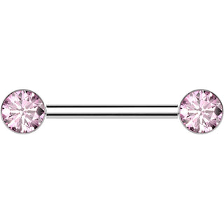 Titan Nippelpiercing Zargenfassung Zirkonia Push-In
