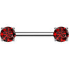 Titan Nippelpiercing Zargenfassung Zirkonia Push-In