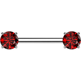 Titan Nippelpiercing Zargenfassung Zirkonia Push-In