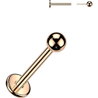 Titanium Labret Ball Push-In