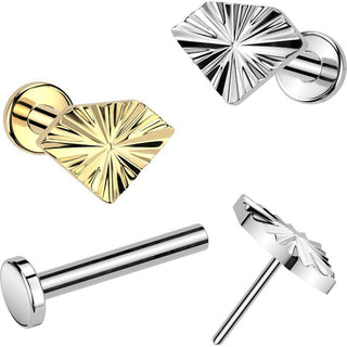 Titanium Labret diamond Push-In