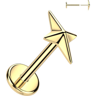 Titanium Labret North Star Push-In