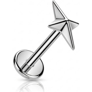 Titanium Labret North Star Push-In