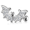 Barbell Fledermaus Zirkonia Gold Silber
