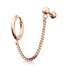 Ohrring Kette Barbell Clicker