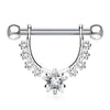 Nippelpiercing Kranz Stern beweglich Zirkonia