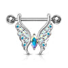 Nippelpiercing Schmetterling Zirkonia
