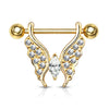 Nippelpiercing Schmetterling Zirkonia